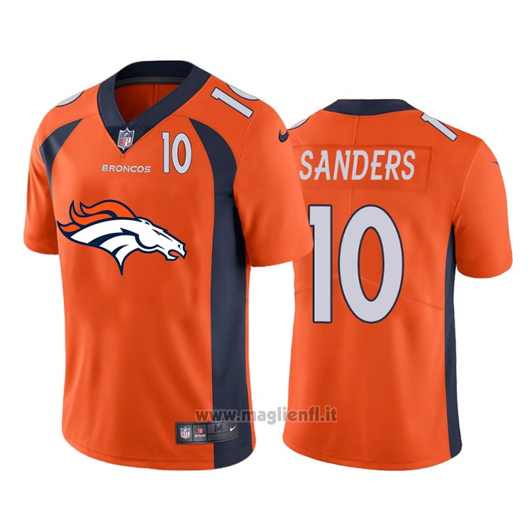 Maglia NFL Limited Denver Broncos Sanders Big Logo Number Arancione